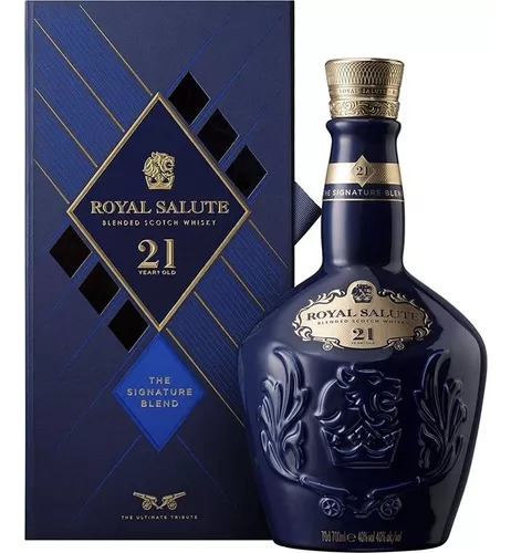 Royal Salute 21 Anos Whisky Chivas Azul 700 Ml
