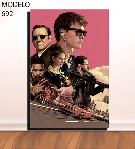 Cuadro Decorativo Pelicula Baby Driver Textura