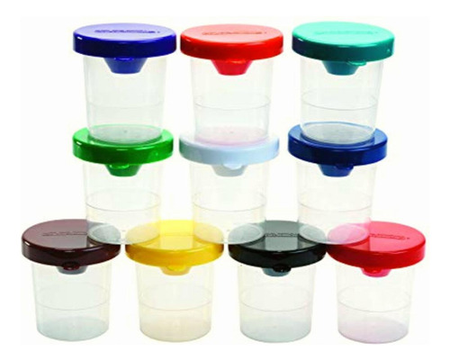 Colorations Juego De 10 Vasos De Pintura Para Niños, Sin
