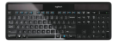 Teclado inalámbrico Logitech K750 QWERTY español color negro