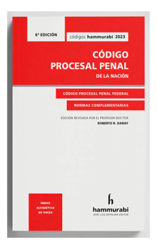 Código Procesal Penal Nación - Federal 2023 Hammurabi Pocket