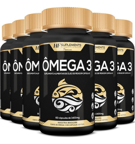 Kit 6 Previne Depressão Materna Omega 3 Puro 60caps