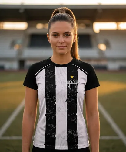 Camisa Feminina Atlético Mg Bica Galo Oficial Licenciada
