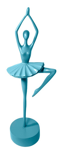  Adorno Deco Escultura Artística Bailarina Ballet Celeste