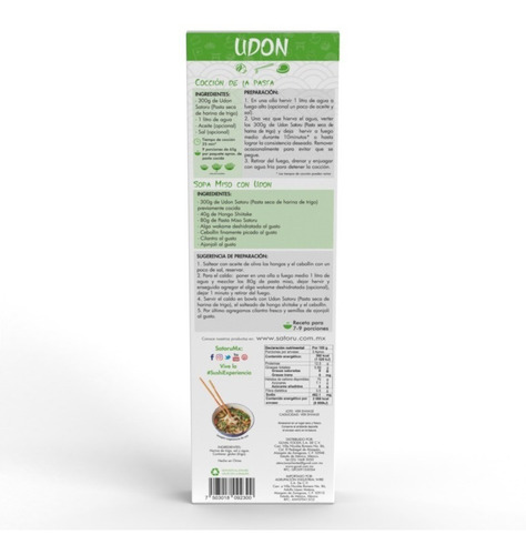 Imagen 3 de 7 de Udon, Fideos De Harina De Trigo 300g