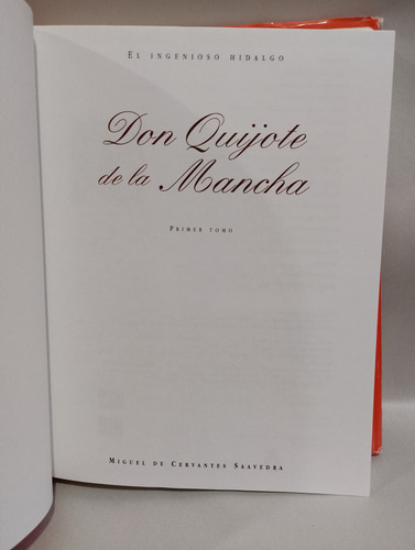 El Ingenioso Hidalgo Don Quijote De La Mancha 2 Tomos A24p (Usado)