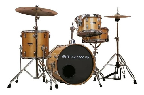 Batería Acústica 4 Cpos Maple Taurus Mfp 410 Tambor 14 C