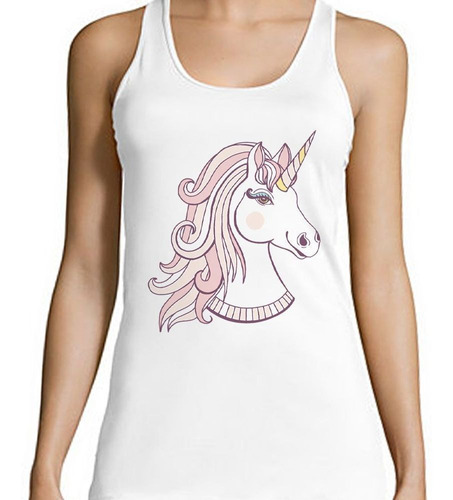 Musculosa Unicornio Con Ojos Pintados