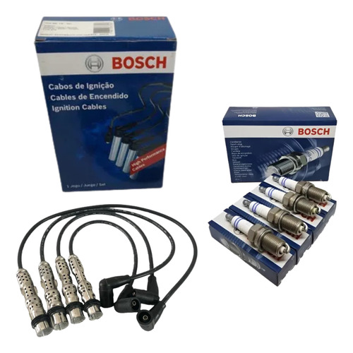 Kit Cables+bujias+bobina Bosch Fox Suran Gol Trend 1.6 8v