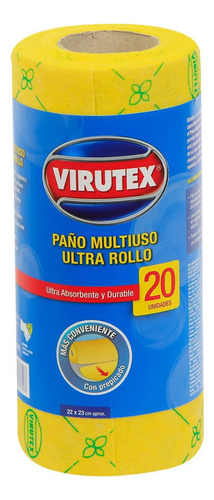 Paño Multiuso Rollo X 20 Unidades Absorbente Virutex