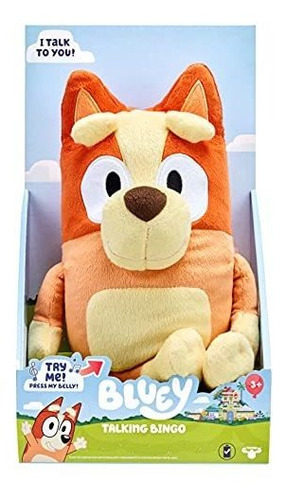 Peluche Talking Bingo De 30 Cm Bluey Para Niños