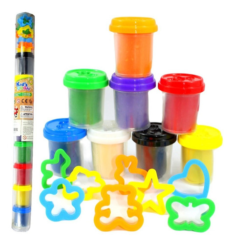 Imagen 1 de 1 de Plastilina Paquete Plastidedos Moldes Juguete Escolar Niño