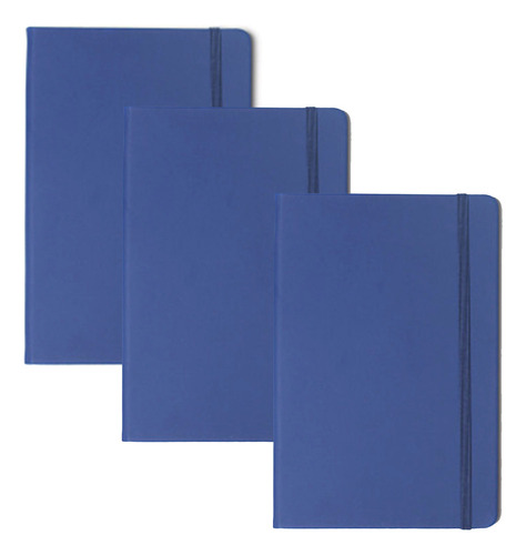 A Set De Cuadernos A6 De Piel Sintética, Banda Elástica,