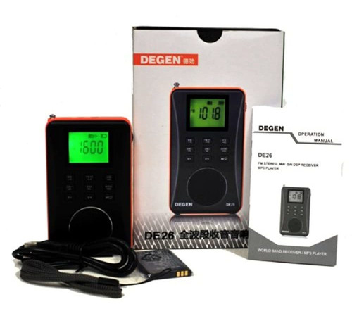 Radio Degen De26 3 In 1 am Fm Onda Corta Sd Mp3 Recarga §