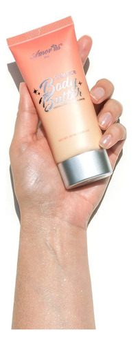 Crema Corporal Con Acido Hialuronico Shimmer Butter Amor Us Fragancia Coco