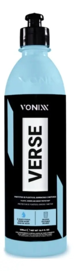 Protetor de Plásticos Borrachas e Motores 500ml Vonixx Verse Restaurador