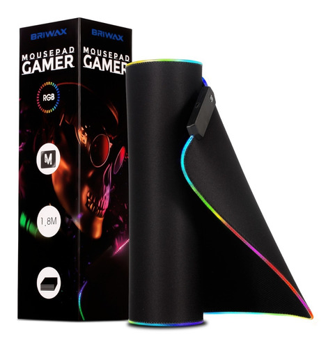 Mousepad Gamer Led Grande 80 X 30 Iluminado Rgb Efeitos