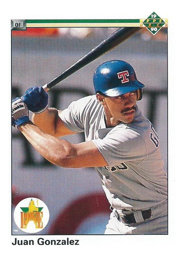 Barajita Juan Gonzalez Rookie Upper Deck 1990 #72 Rangers