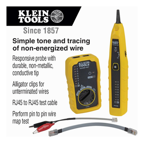 Kit Generador De Tonos Y Sondas Wire Tracer Klein Tools Vdv5