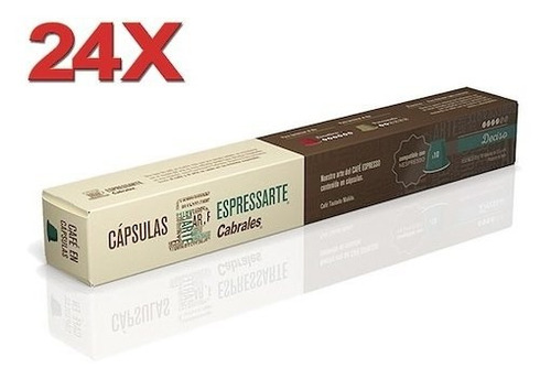 24x10 Cafe Espressarte Deciso Cabrales Nespresso Capsulas