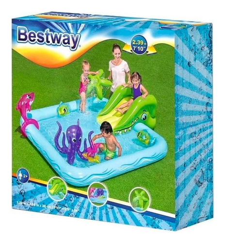 Pileta Inflable Con Tobogan Centro De Juegos Bestway - Rex