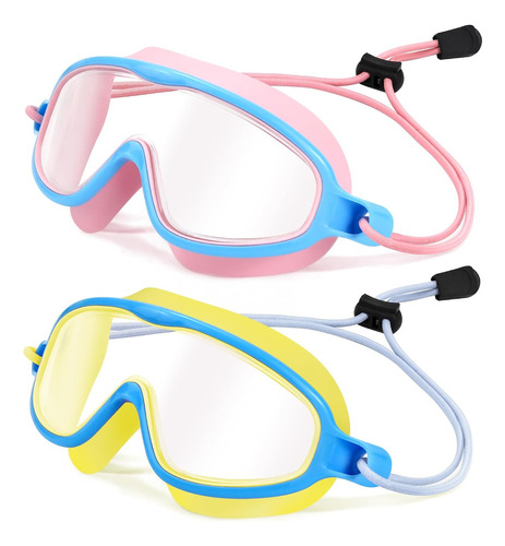 Gafas De Natación Para Niños, 2 Máscaras De Natación