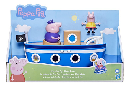 Peppa Pig El Barco Del Abuelo Cerdito Set De Muñecos Hasbro
