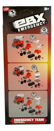 Juguete Niño Carros Armables Vehículos Kit Didáctico Bombero