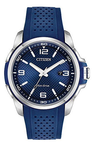 Citizen Aw1158-05l Ar Reloj De Hombre Azul 45 Mm De Acero In