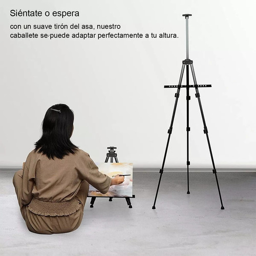 Caballete Para Pintar Ajustable Y Portátil Pintura Plegable