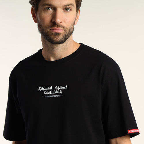Remera Hombre Kevingston Drummer Ii Resilient Oversize Negro