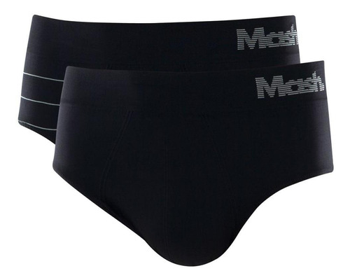 Kit 2 Cuecas Slip Mash Masculina Microfibra