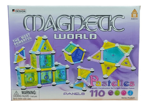 Magnetic World. Juguete Didáctico De Imánes 110pcs