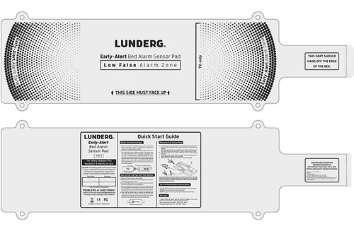 Lunderg Almohadilla De Alarma Para Cama De Alerta Temprana,