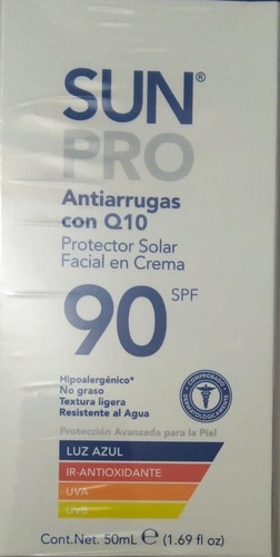Protector Solar Facial Sun Pro Antiarru - mL a $610
