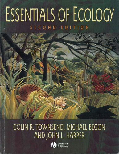 Ecología Básica, Begon Harper Y Townsend, En Inglés
