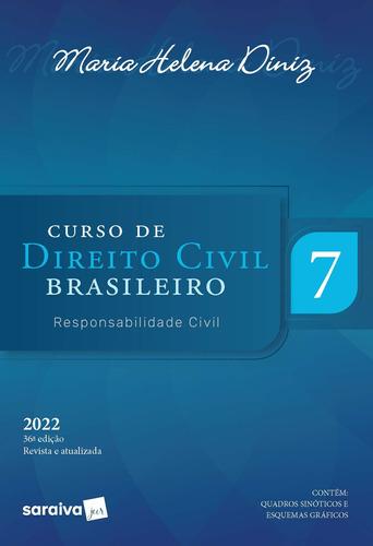 Curso de Direito Civil Brasileiro - Volume 7 - Responsabilidade Civil, de Diniz, Maria Helena. Editora Saraiva Educação S. A., capa mole em português, 2022