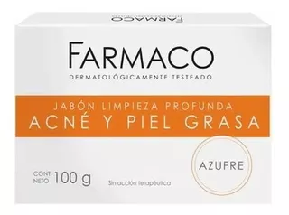 Farmaco Jabon En Barra Acne Y Piel Grasa 100 Gr