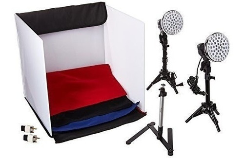 Polaroid Pro Table Top Photo Studio Kit Con 2 Luces Led 2 So