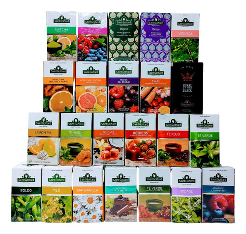 Té Saint Gottard 23 Variedades (pack X 5 Unid. A Elección)