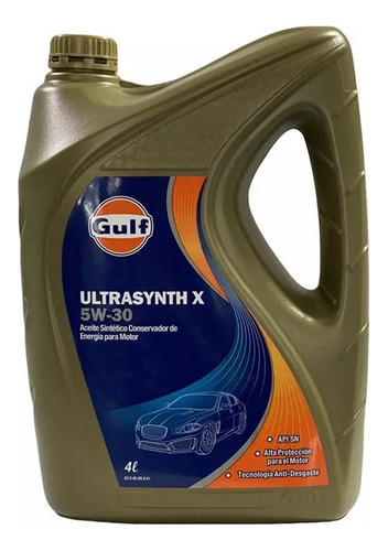 Aceite Gulf Ultrasynth X 5w30 - 4 Litros 100% Sintetico