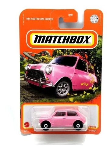 Carrinho Matchbox - 1964 Mini Cooper Rosa - Escala 1/64