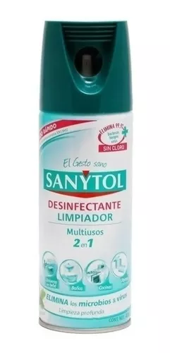 Desinfectante-limpiador 400ml Sanytol Spray Paquete 4 Pzas