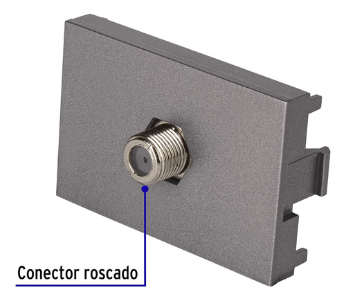 Toma De Television Acero 1.5 Mod Linea Lisboa Volteck 47830