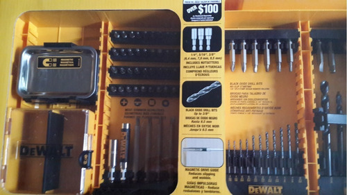 Juego De 80 Puntas De Taladro Destornillador Dewalt Nuevo