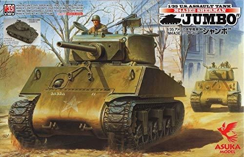 1/35 Scale U.s Assault Tank M4a3e2 Sherman Jumbo Model