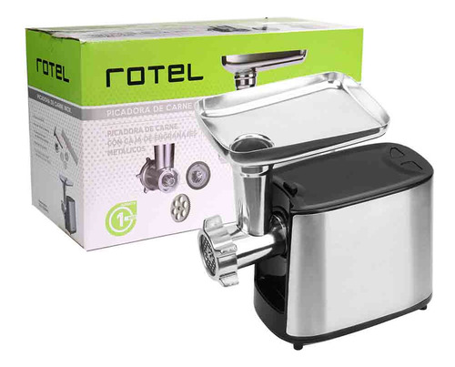 Picadora De Carne Rotel Inox Engranaje Metal 1400w 3 Discos