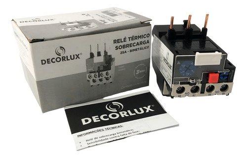 Relé Térmico Bimetálico Ajuste 2,5~4,0a 25a Decorlux 110v/220v
