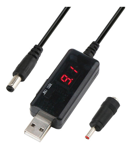 Usb Dc 5v A 12v 9v Power Boost Line Para Altavoz De Lámpara