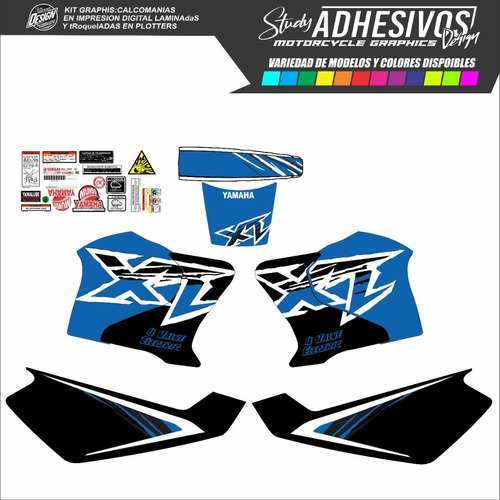 Calcomanias Yamaha Xt 600 Tipo Originales Kit Stickers